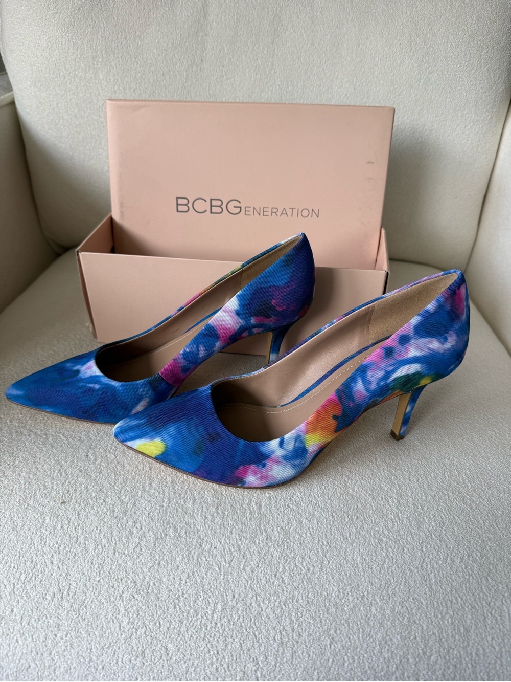 BCBGeneration Gaminka Watercolor Heels